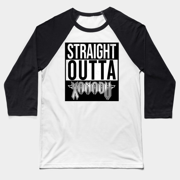 Straight Outta Xanadu Baseball T-Shirt by chateauteabag